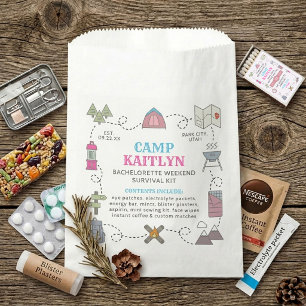 Sachets En Papier Trousse de Survie pour le Weekend entre Filles au