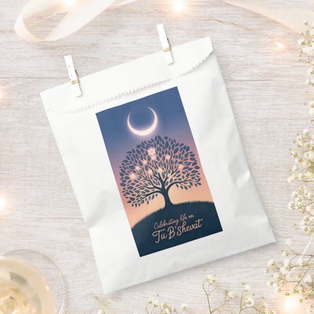 Sachets En Papier Tu B'Shevat : Un Rayon de Lumière (Coupé)
