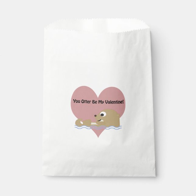 Sachets En Papier Tu Veux Être Ma Saint-Valentin (Devant)