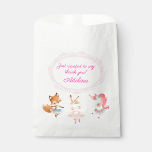 Sachets En Papier Tutu Cute Ballerina Ballet Animaux Fête d'annivers