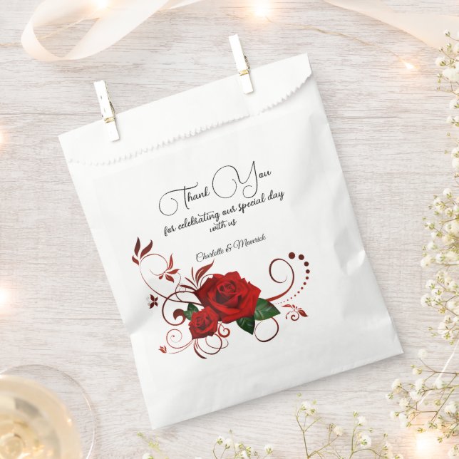 Sachets En Papier Tuxedo Suite & Bride Mariage Silhouette (Coupé)