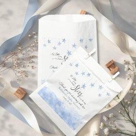 Sachets En Papier Twinkle Twinkle Little Star Blue Boy Baby Shower