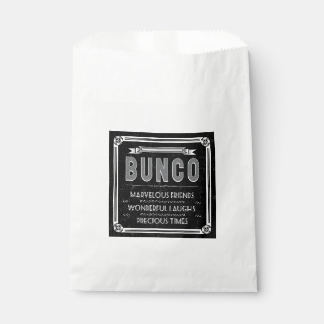 Sachets En Papier Typographie de cru de Bunco (Devant)