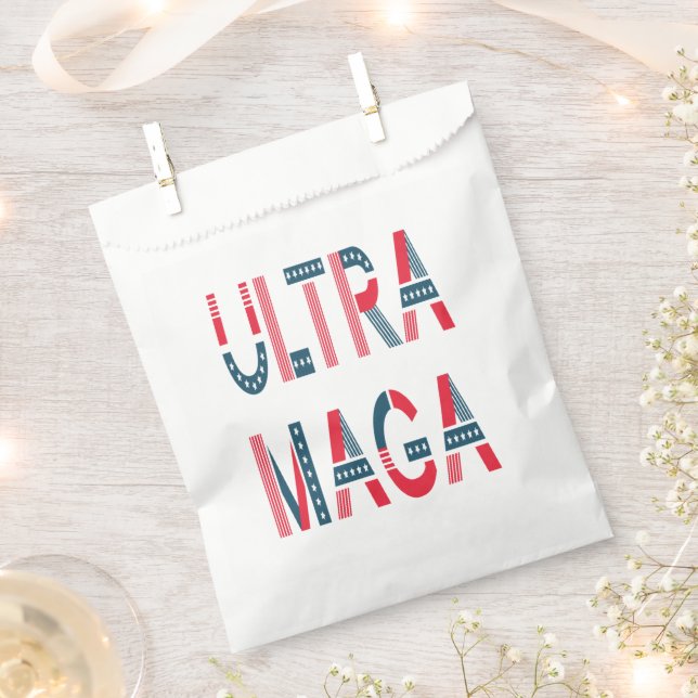 Sachets En Papier Ultra MAGA Trump Patriotique Républicain Conservat (Coupé)