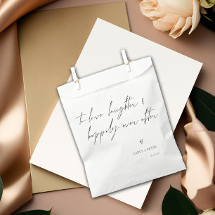 Sachets En Papier Un Amour Minimal Rire Heureusement Joyeux Fête De