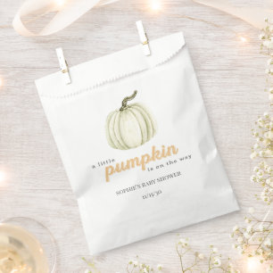 Sachets En Papier Un Baby shower D'Aquarelle Un Peu Citrouille