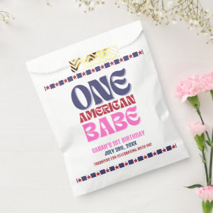 Sachets En Papier Un bébé américain 4 juillet 1er anniversaire