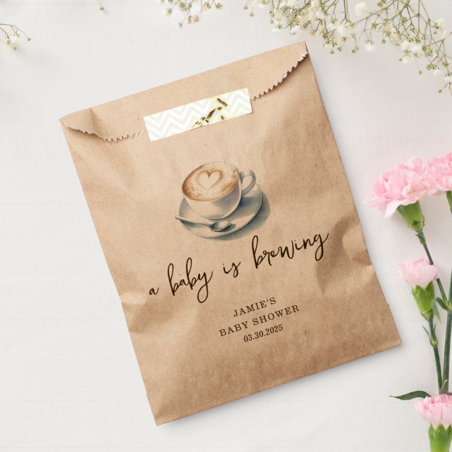 Sachets En Papier Un bébé brasse du Baby shower (Scellé)