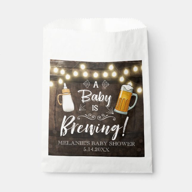 Sachets En Papier Un bébé brasse du Baby shower (Devant)