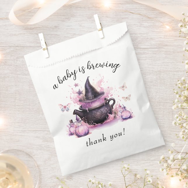 Sachets En Papier Un bébé brasse un Baby shower d'Halloween (Coupé)