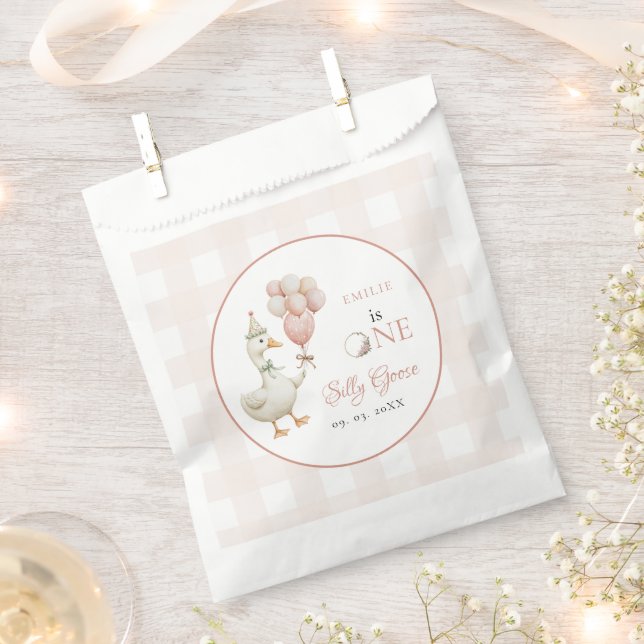 Sachets En Papier Un bébé d'oie sotte 1er anniversaire (Coupé)