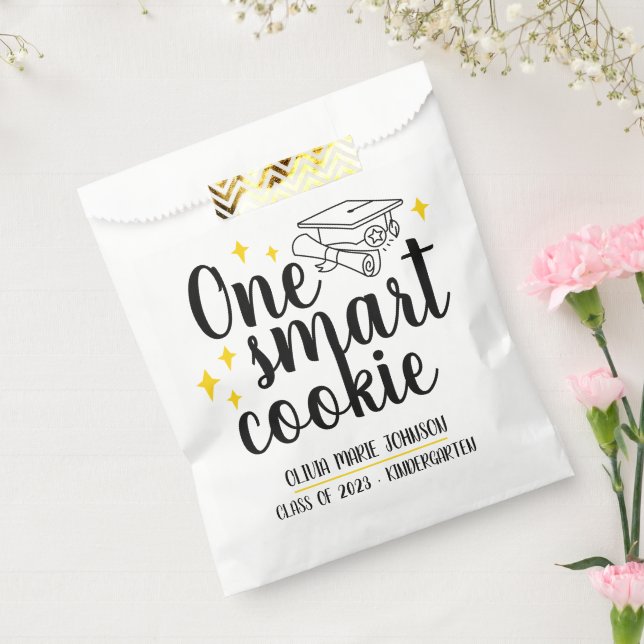 Sachets En Papier Un Cookie Intelligent Diplôme Enfants Personnalisé (Scellé)