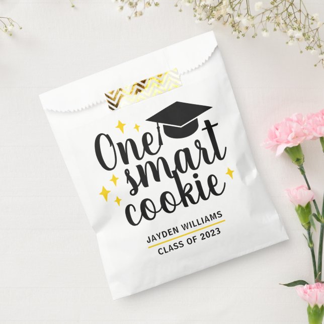 Sachets En Papier Un cookie intelligent Graduation personnalisée (Scellé)