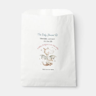 Sachets En Papier Un Dragon Bébé est sur le chemin Baby shower