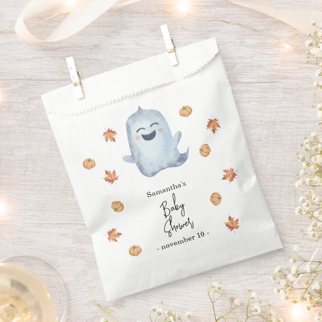 Sachets En Papier Un joli fantôme - baby shower (Coupé)
