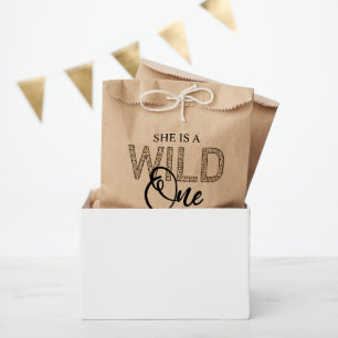 Sachets En Papier Un léopard sauvage premier anniversaire