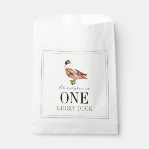 Sachets En Papier Un Lucky Duck Boy 1er anniversaire