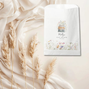 Sachets En Papier Un nouveau chapitre commence le Baby shower Fleur 