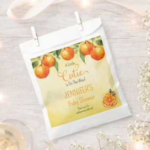 Sachets En Papier Un petit Baby shower d'aquarelle Citrus Cutie