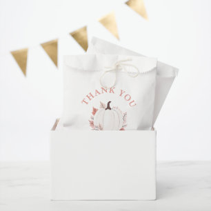Sachets En Papier Un Petit Citrouille Tourne Un Merci Anniversaire