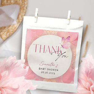 Sachets En Papier Un petit papillon est sur le Baby shower Way