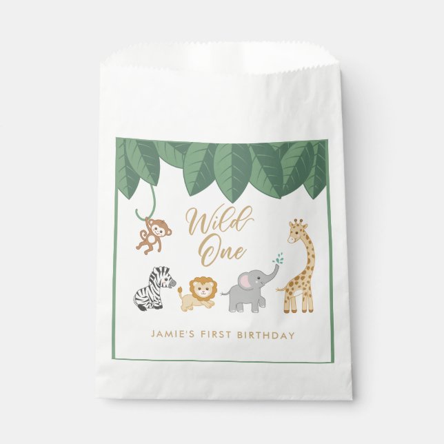 Sachets En Papier Un premier anniversaire sauvage (Devant)