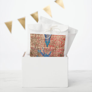 Sachets En Papier un tableau d'écharpe bleu et beige