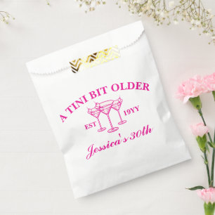 Sachets En Papier Un Tini Un Peu Plus Ancien Martini Personnalisé An