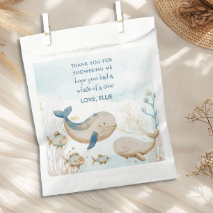 Sachets En Papier Une fête de bébé Baleine de Rêve Remerciement pour