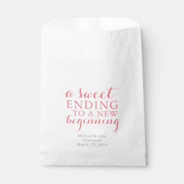 Sachets En Papier Une fin douce | Favoriser le sac (Devant)