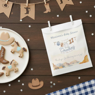 Sachets En Papier Une petite Baby Shower de cow-boy western Canyon
