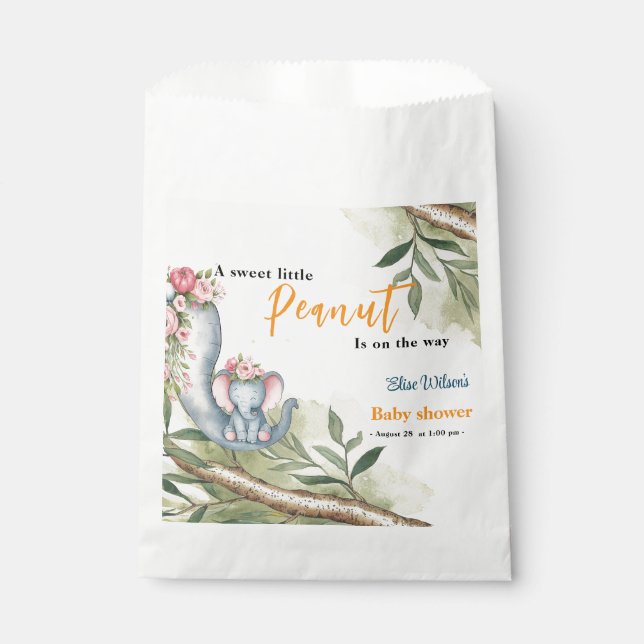 Sachets En Papier Une petite cacahuète est en route (Devant)