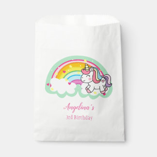 Sachets En Papier Unicorne personnalisée Sac Favoriser Anniversaire