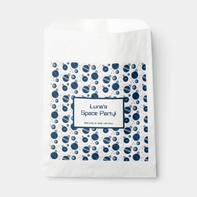 Sachets En Papier Univers dans une bouteille (Devant)
