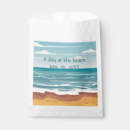 Sachets En Papier Vagues de l'océan bleu