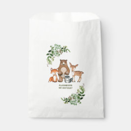 Sachets En Papier Végétation Bois Animaux Baby shower d'anniversaire