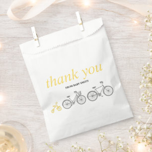 Sachets En Papier Vélo jaune