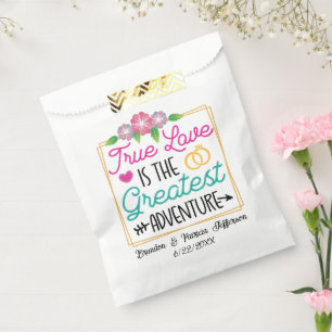 Sachets En Papier véritable amour est la plus grande aventure ajoute