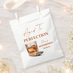 Sachets En Papier Verre à Whisky Vieilli à la Perfection pour Fête d