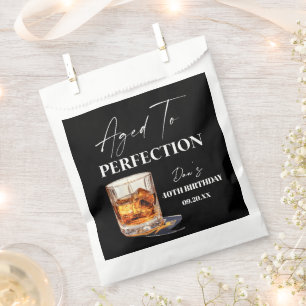 Sachets En Papier Verre à Whisky Vieilli à la Perfection pour Fête d