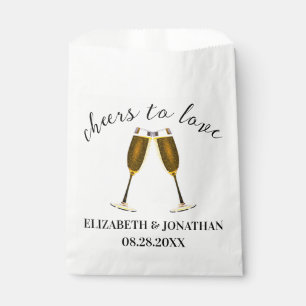 Sachets En Papier Verres à champagne pour À l'amour
