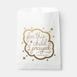 Sachets En Papier verset biblique de 1 Samuel 1:27