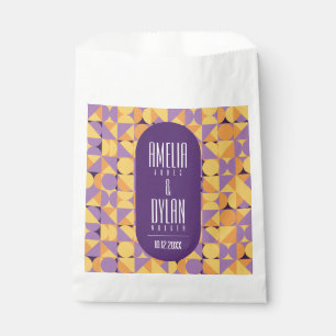 Sachets En Papier Vibes géométriques rétro couleur automne Favoriser