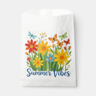 Sachets En Papier Vibrations d'été Floral avec Papillons