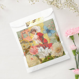 Sachets En Papier Victorian Lady Woman Fun Carriage