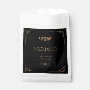 Sachets En Papier Victorian Moth Élégant mariage gothique Favoriser