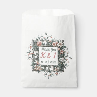 Sachets En Papier Vigne Florale Terreuse