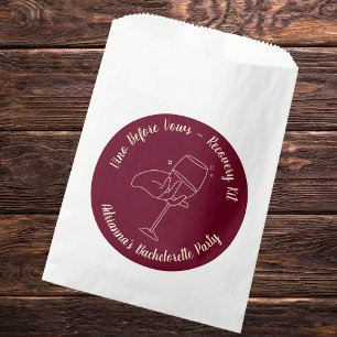 Sachets En Papier Vino Avant Vows Kit de récupération Bachelorette