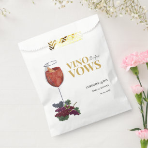 Sachets En Papier Vinow avant voeux WIne Dégustation douche nuptiale