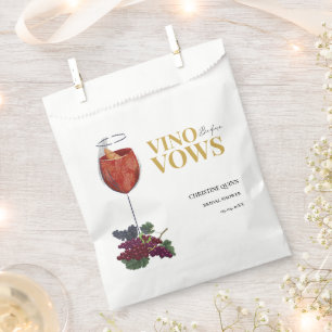 Sachets En Papier Vinow avant voeux WIne Dégustation douche nuptiale